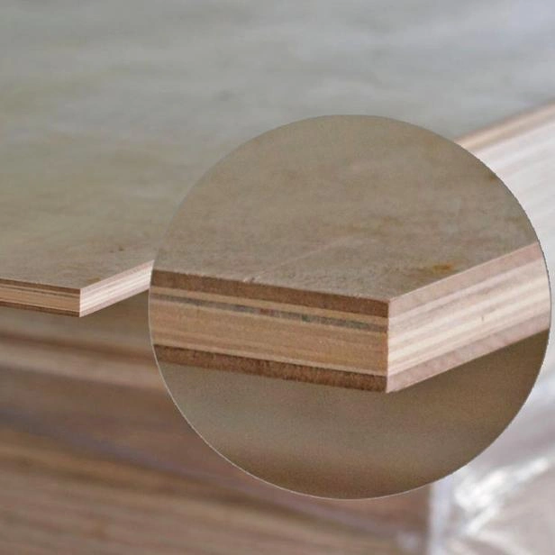 Industrial Sandwich Panels Melamine Laminated Plywood 18mm Laminated with MDF Board