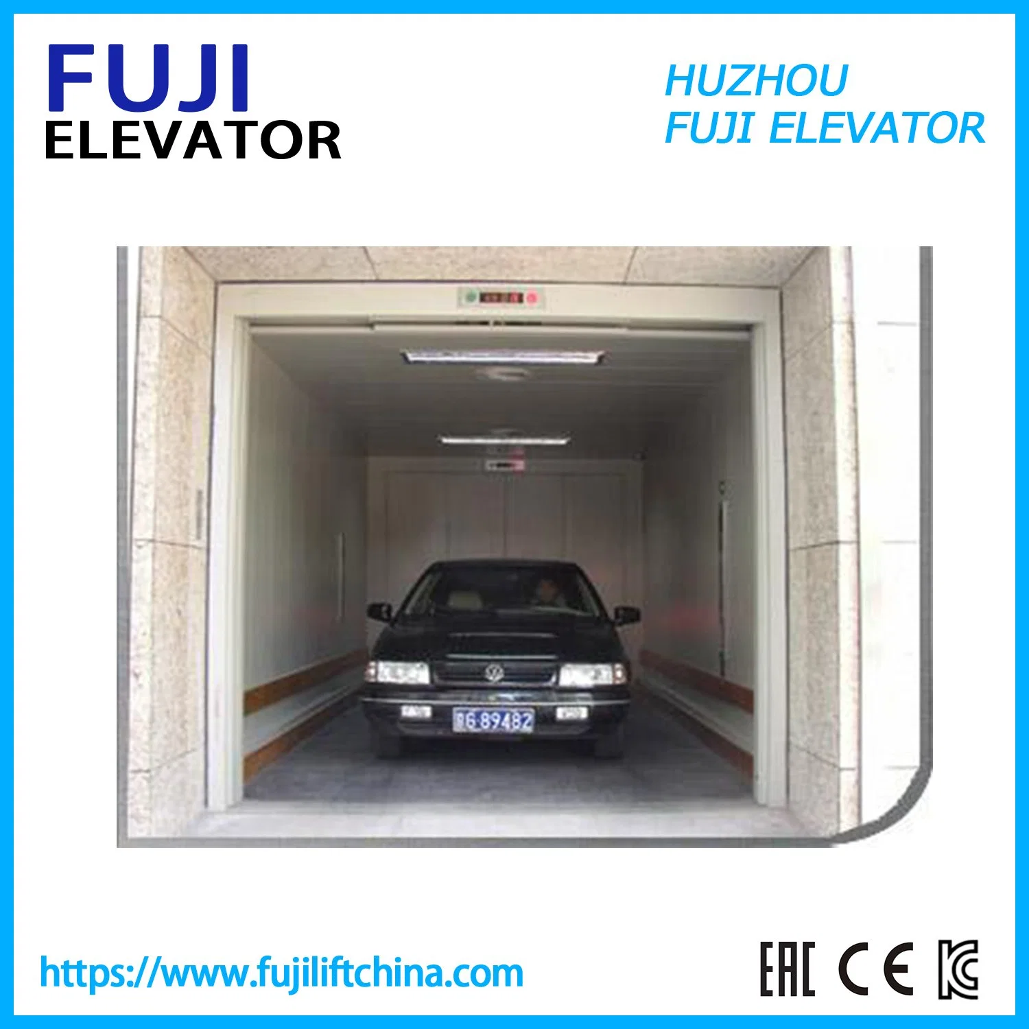 A FUJI carro elevador de frete de elevação do carro elevador mercadorias elevador com bom preço da China Controle Vvvf Fabricante de fábrica