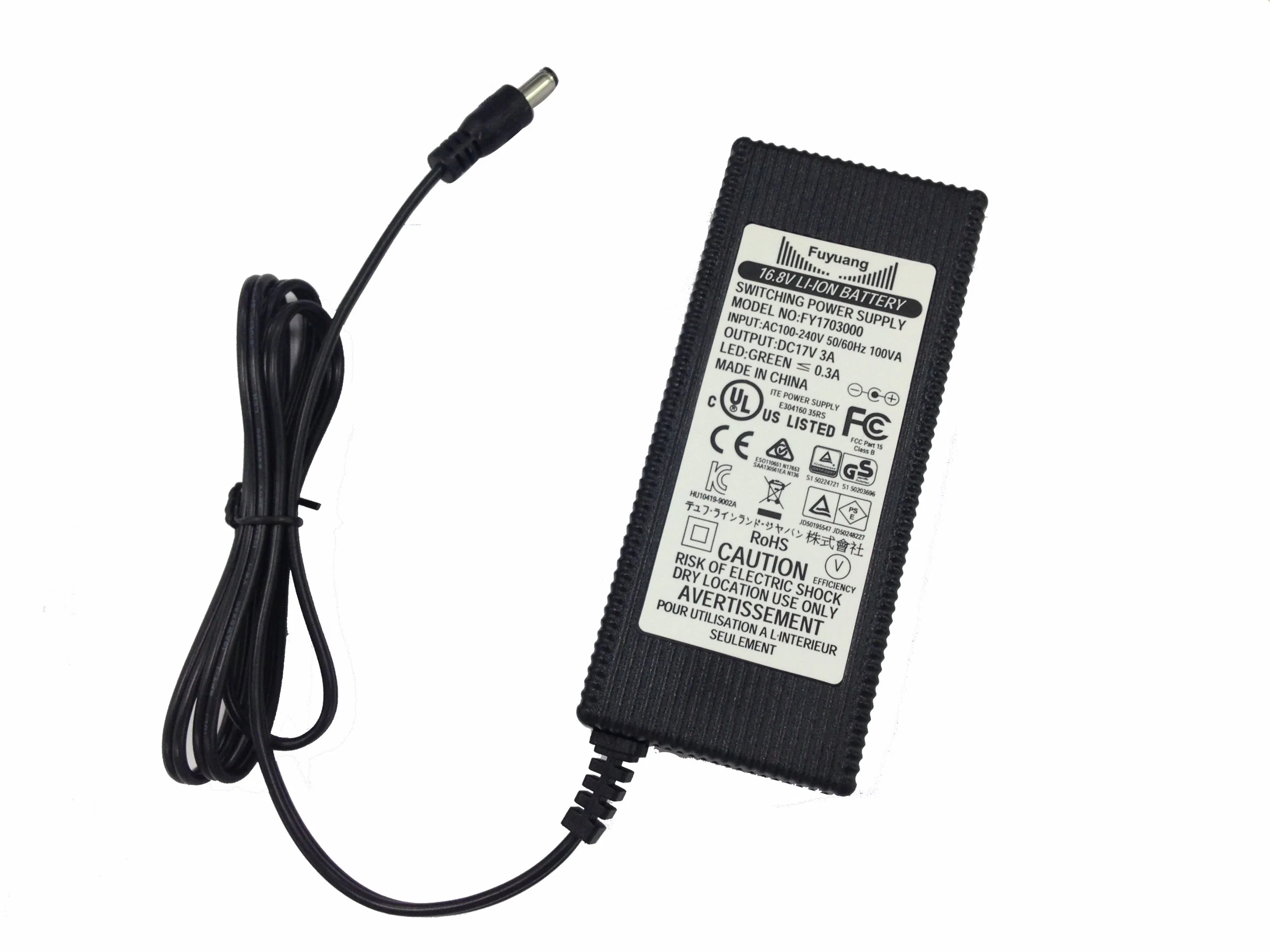 Fuyuang Fy2403000 CE CB Certificated Fanless 12V 24V 36V 48V 60V 3A 5A Power Supply LED Power Adapter