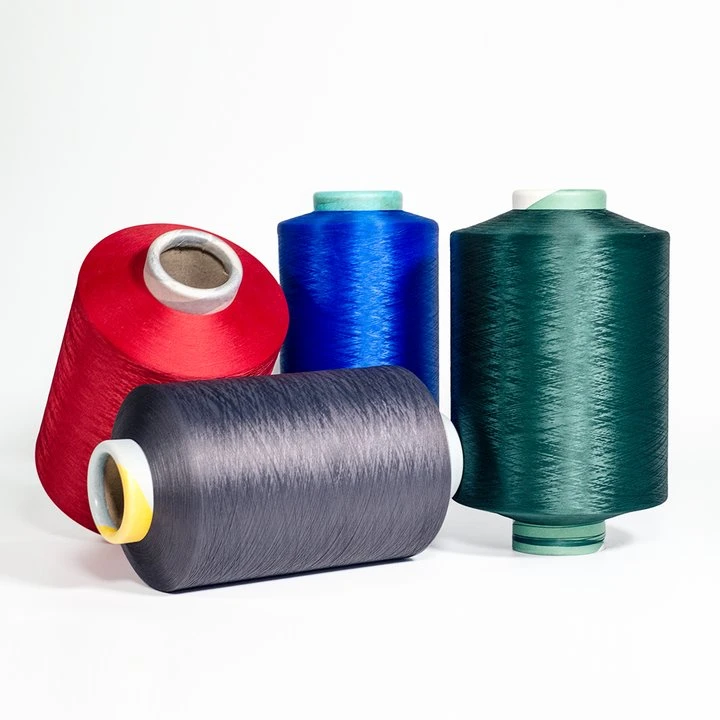 150d Yarn Polyester 150/48 Him Nim SIM DTY Dope Dyed Polyester Yarn for Knitting