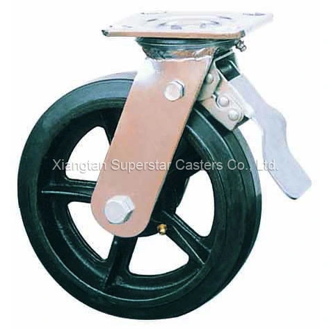 Shopping Cart Adjustable Rubber Fat Caster