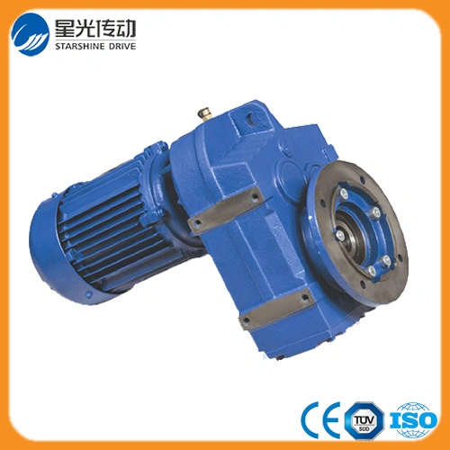 Parallel Shaft Helical Gearmotor with Three Phase Dual Voltage Motor