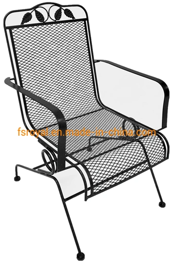 Wholesale/Supplier Outdoor Leisure Patio Resort Hotel Restaurant Balcony Steel Mesh America Bistro Chair Furniture