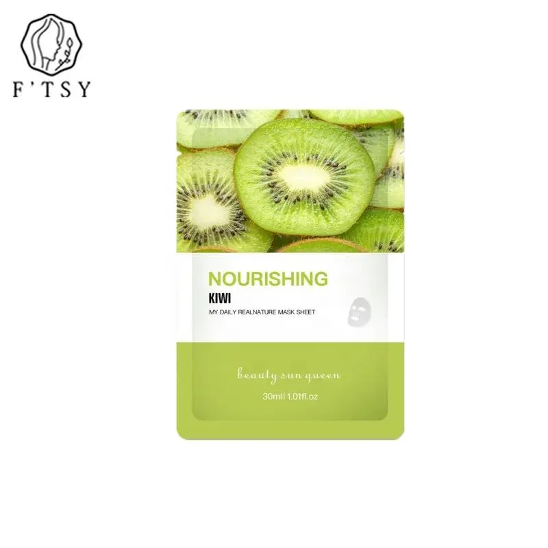 Natural de OEM Vegan Whitening Reafirmante nutritivas frutas hoja de la cara Mascarilla para el cuidado de piel