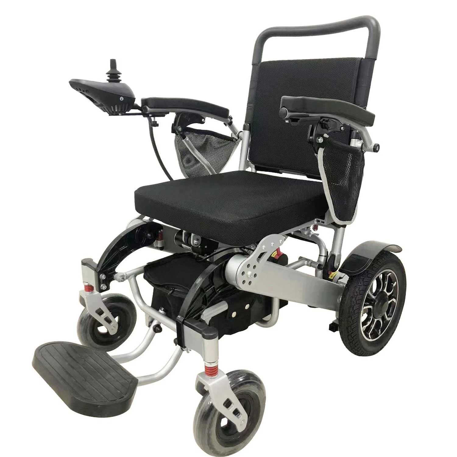 Ksm-605 Auto Open and Fold Lightweight Power Electric Wheelchair Manufacturer for Elderly Folding Electric Wheelchairs for Sale