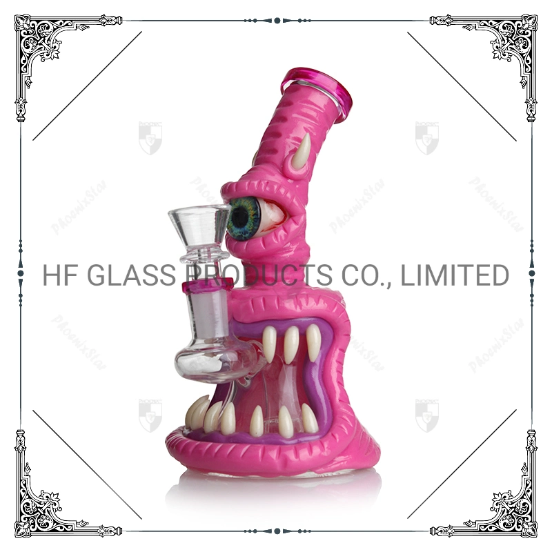 Wholesale/Suppliers 6.8 pouces Showerhead Perc 3-D Main Peinture DAB Rigs Verre Pipe Monster Fumer Pipes à Eau