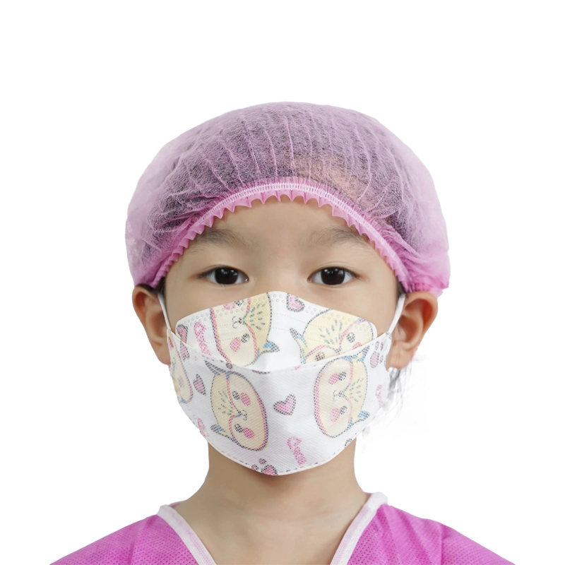 Comfortable and Beautiful 3D Folding Design Disposable KN95 Mask for Kids with Printed Color and Valve