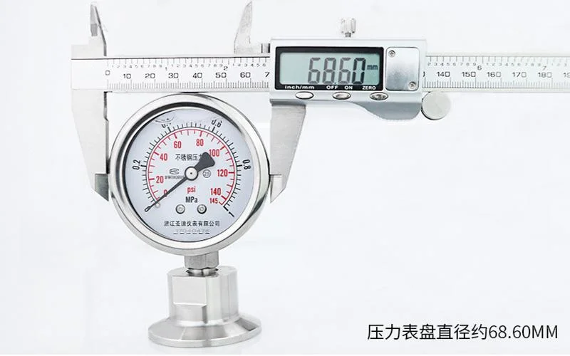 Top High quality/High cost performance Cheap Low Professional Manufacture Ytp60bf Sanitary Diaphragm Pressure Gauge