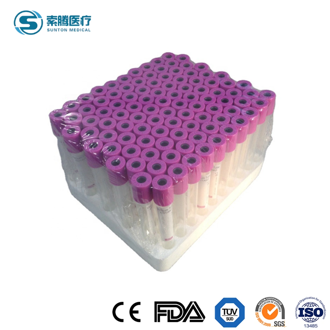 Sunton Sample Available Disposable Vacuum Blood Tube China Medical Use Vacuum Blood Collection Tube Factory Wholesale/Supplier Custom Oxalate Vacuum Blood Tube