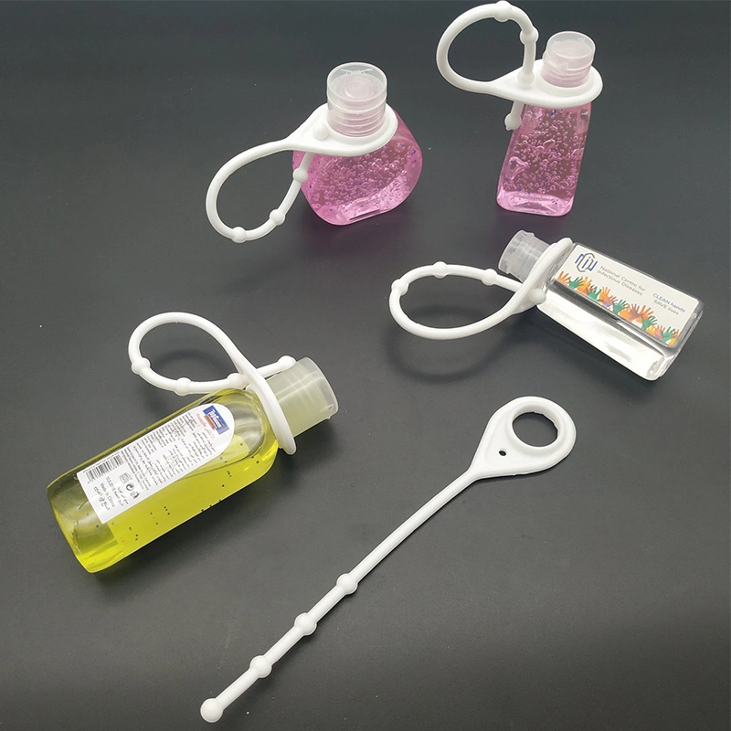 Cordon de silicone Portable personnalisé Trousseau Hand Sanitizer titulaire pour les enfants