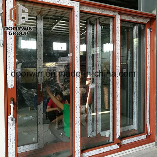 Super Wide Heavy Duty Lift Sliding Door, Oak Wood with Exterior Aluminum Cladding