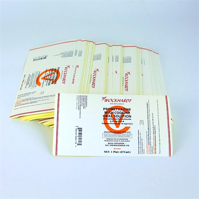 Wockhardt Oral Solution Sticker Labels.