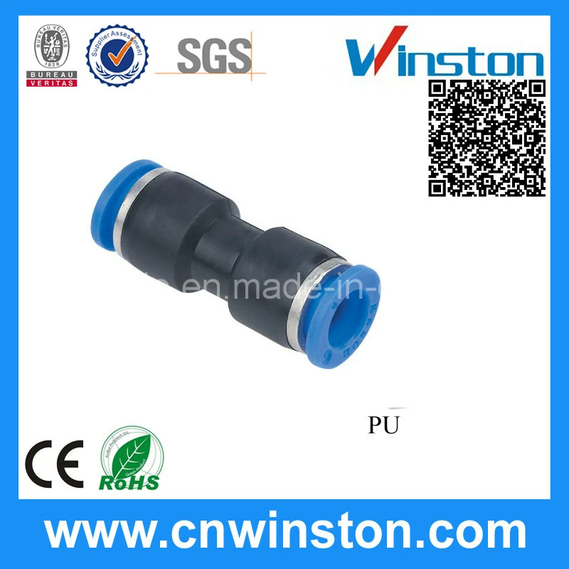 Mini Plastic Pipe Straight Pneumatic Hos Fittings with CE