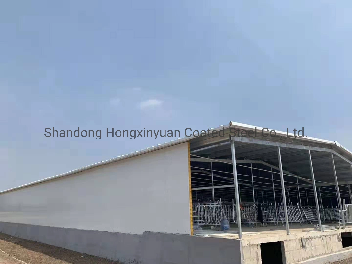 Steel Structure Chicken Poultry Shed Used in PU/PIR Sandwich Panel