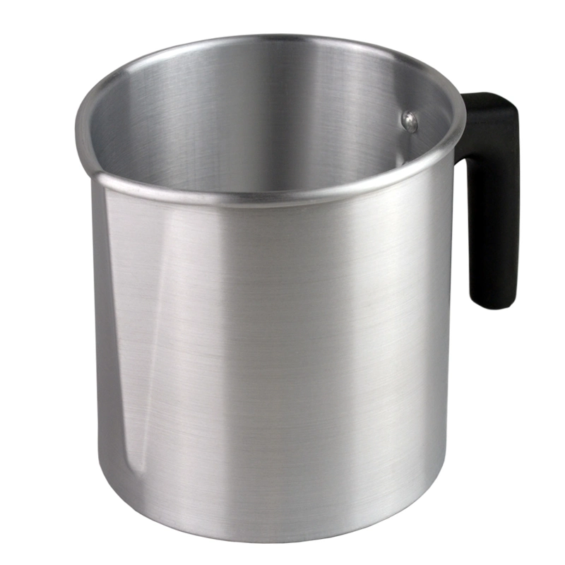 1.8 L Silver Aluminum Candle Making Pouring Pot, Wax Melting Pot, Double Boiler Wax Melting Pot