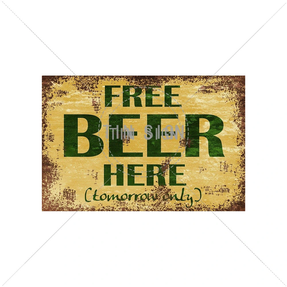 Beer Bottle Vintage Retro Metal Tin Signs Promotion Gifts