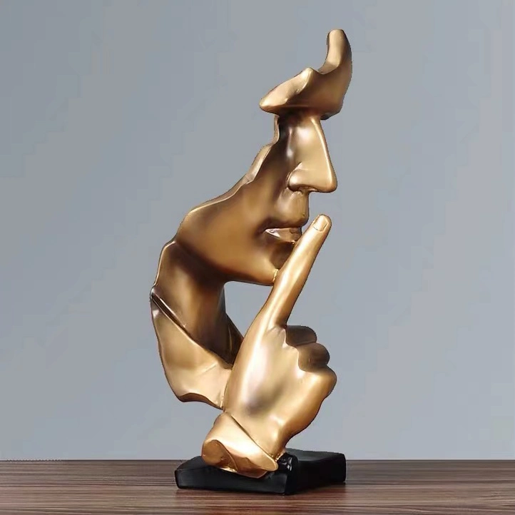 Thinker Figurine Resin Sculpture Statue Collectible Craft Art Handcrafted for Desktop Decor