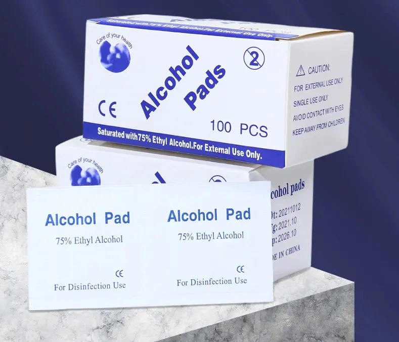 High quality/High cost performance  Medical Pads, Alcohol Swabs, Alcohol Prep Pads with 70% Isopropyl