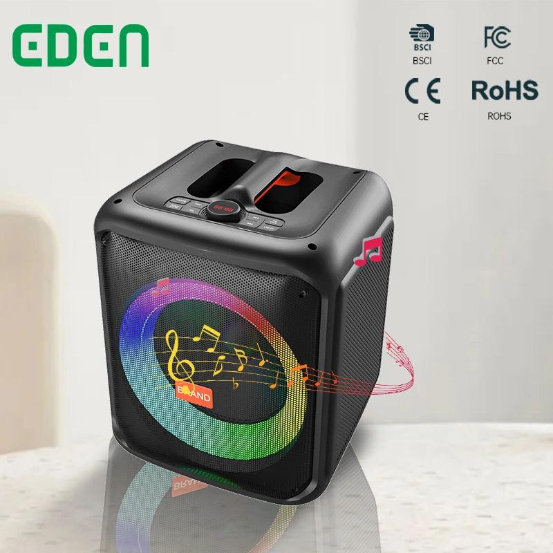 Guangzhou Eden Elektronische tragbare batteriebetriebene PA-Lautsprecher Neu Single 8 Zoll TWS Funktion Musikverstärker Lund Lautsprecher Parlante mit Feuerleuchte