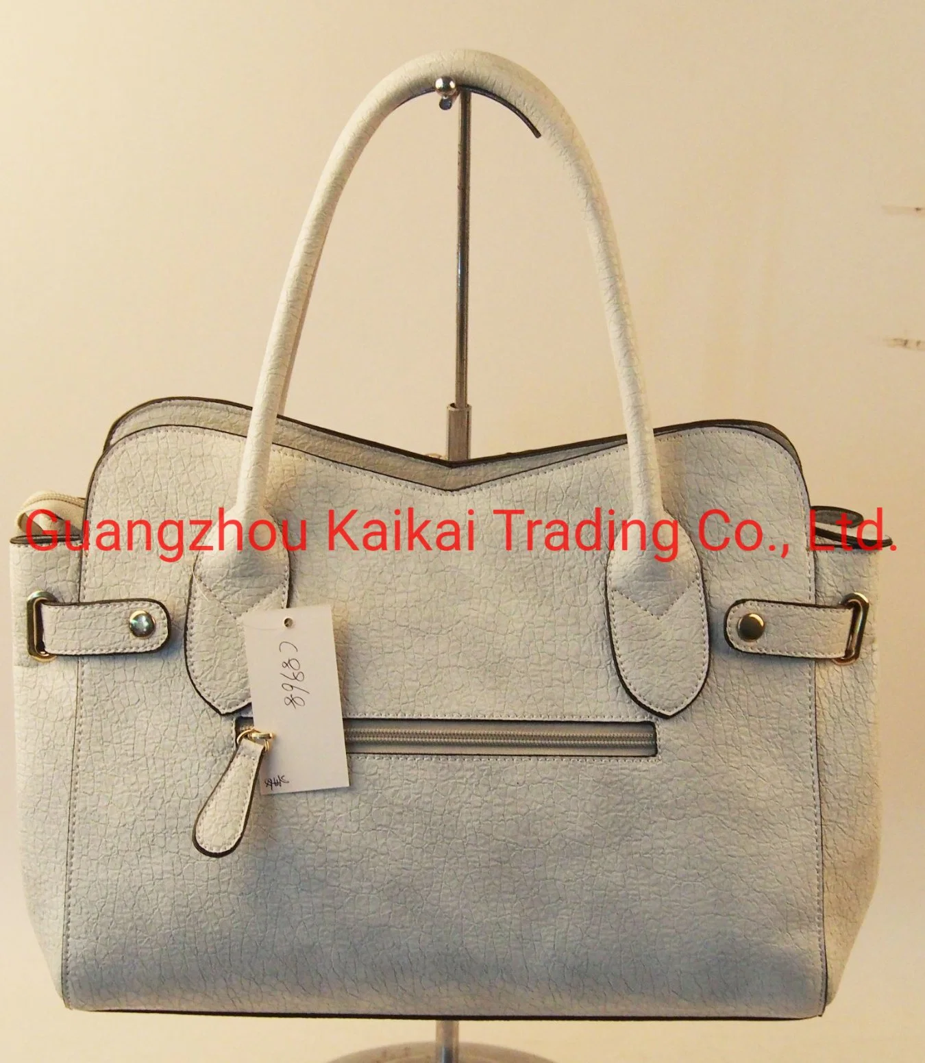 Women Fashion Handbags Grey Color Heart Shape and Special Metal Bags