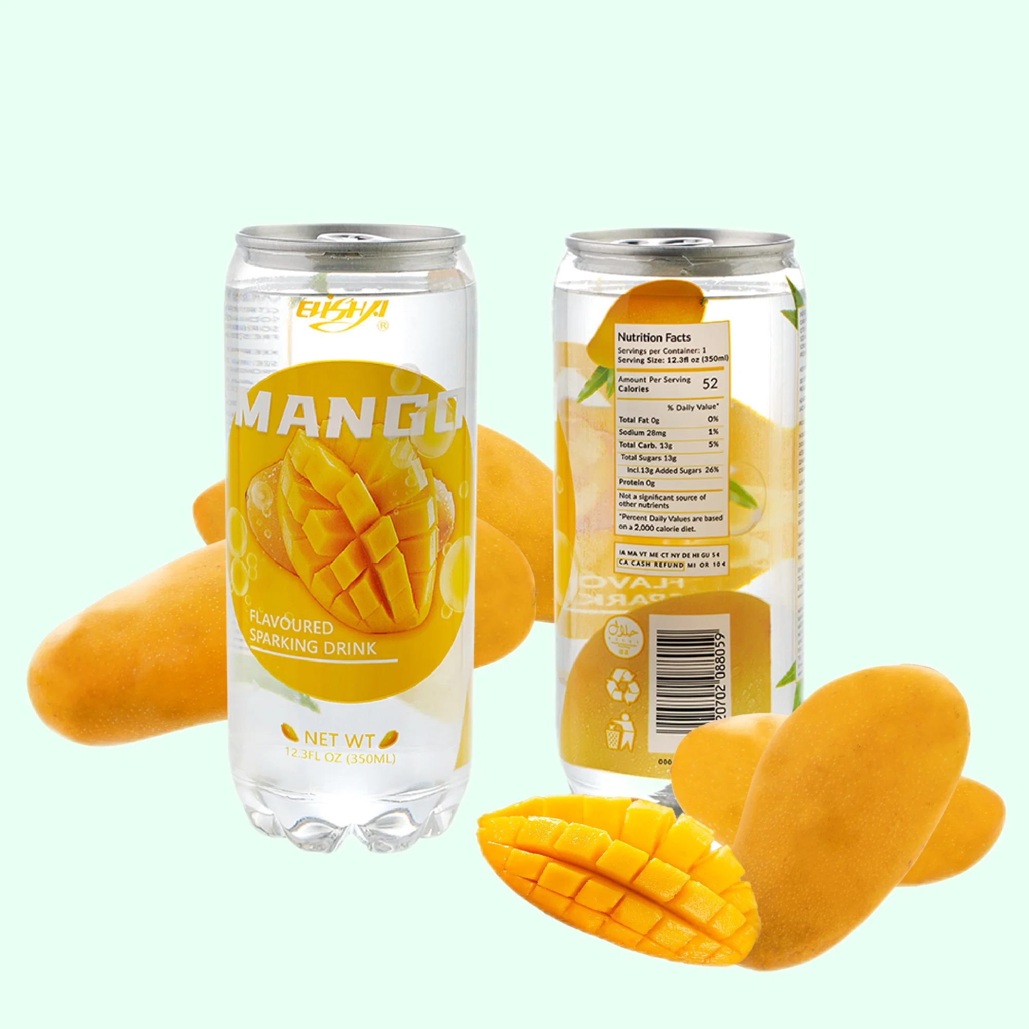 24cans/Karton Softdrink glitzerndes Wasser mit Mango-Geschmack