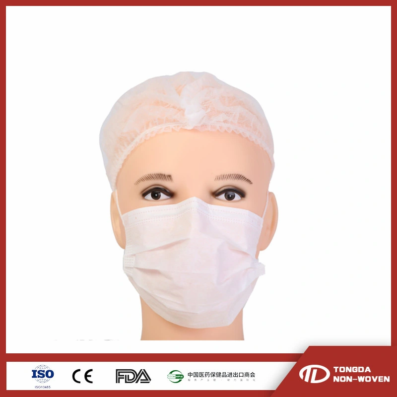 Surgical/Medical/Hospital/Scrub/Work/Snood/SMS Nonwoven Disposable PP Cap for Doctor/Surgeon/Nurse/Worker with Tie