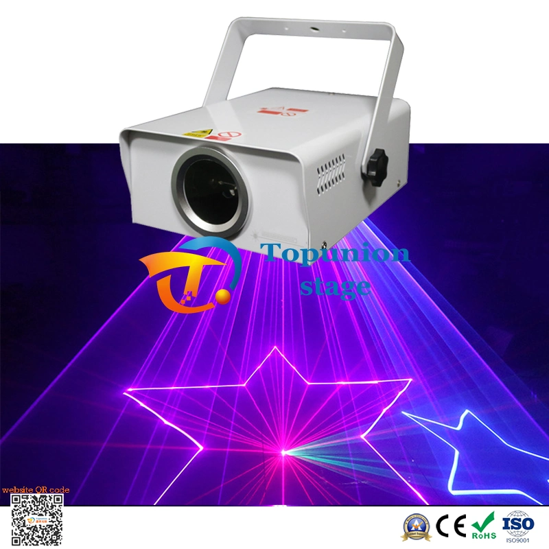 Full Color Animated Laser 1W Stage Light KTV Bar Wedding Performance DJ Disco Light