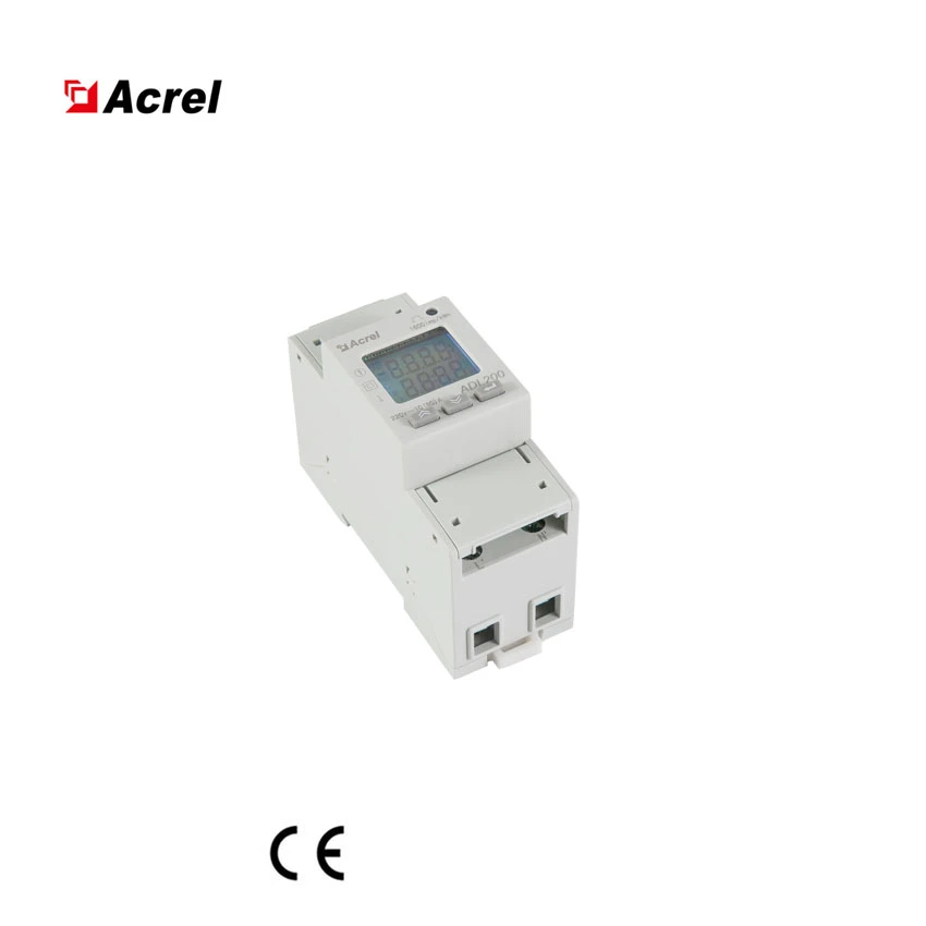 Acrel 2p DIN Rail fase única de energia Digital Medidor de Kwh Adl200 com RS485 Comunicação