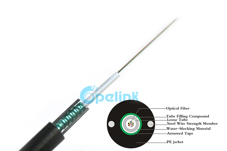 High quality/High cost performance  Communication GYXTW Opelink OEM RoHS Multicore PE Outdoor Fiber Cable