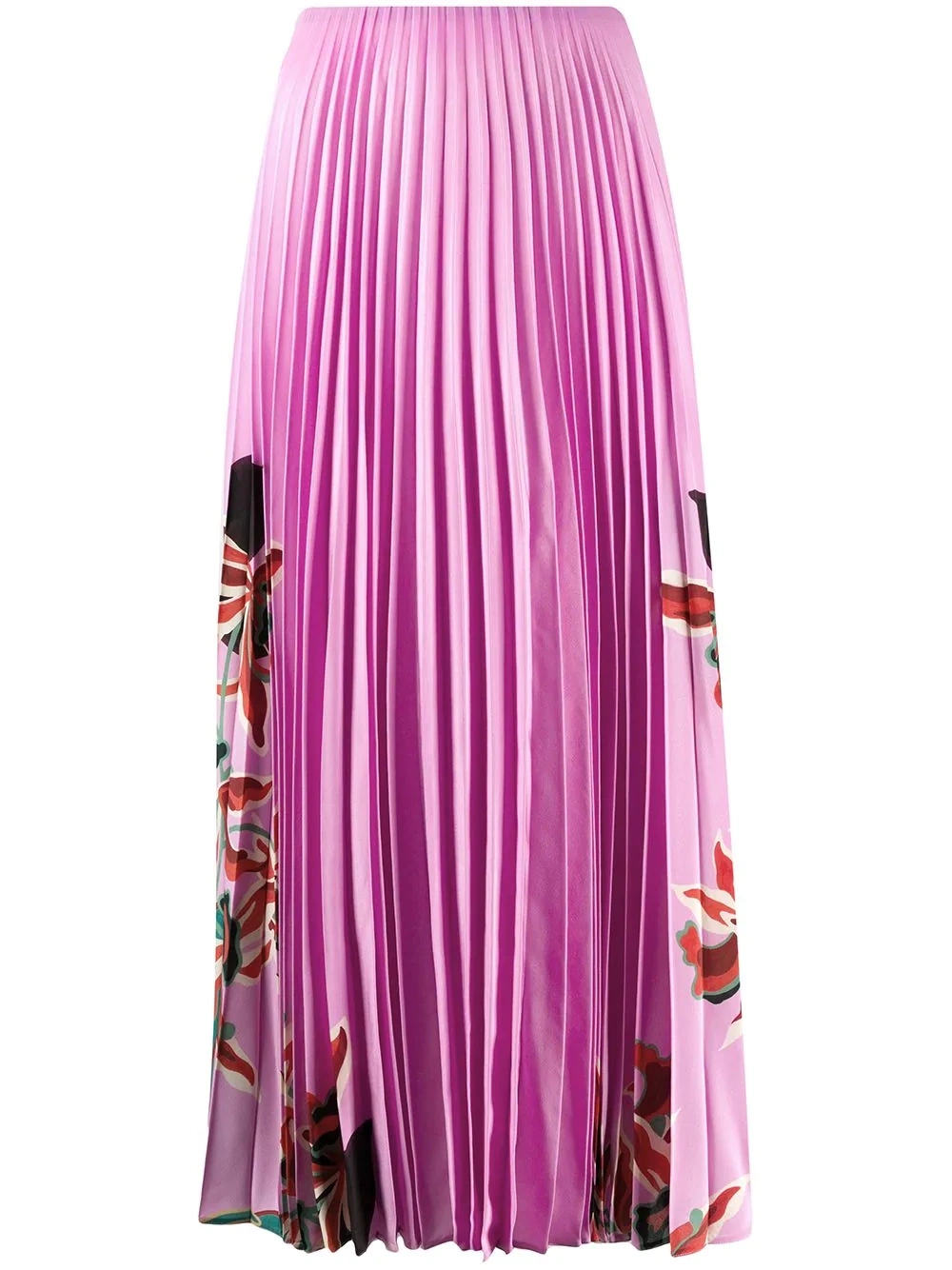 Women Fashion Floral Print Maxi Wholesale/Supplier Custom Private Label Pleated Skirt