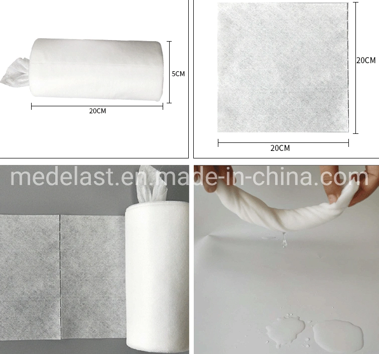 Disposable Melt-Blown Non-Woven Face Cleaning Wipes Facial Tissue Rolls