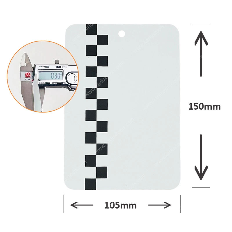 Colour Testsheet Checkboard Spray Sample Metal Plate Spray out Card for Paint Matching