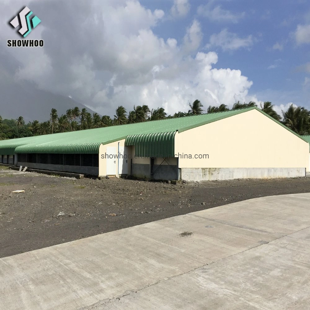 Cheap Automated Sandwich Panel Low Cost Poultry Farm House Design