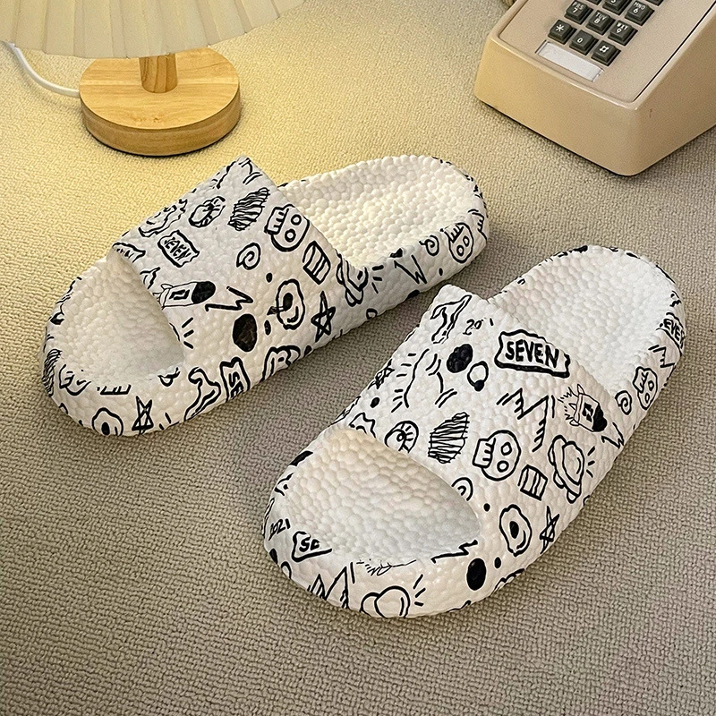 Thick Cloud Slippers Platform Bathroom Home Slippers Non-Slip Flip Flops Woman Sandals Women Fashion Soft Sole EVA Indoor Slides