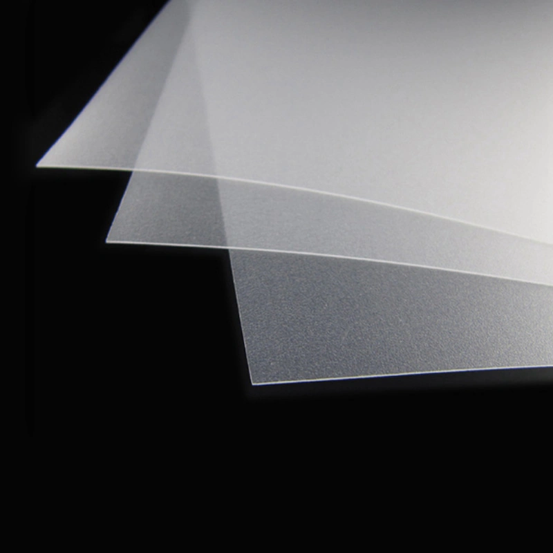 Protective 0.78mm Transparent Rigid Frosted Plastic PVC Film