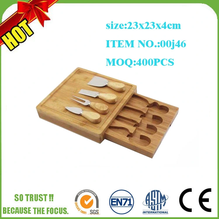 Custom Natural Color Eco Friendly Wholesale/Supplier Mini Wooden Bamboo Cheese Cutting Board