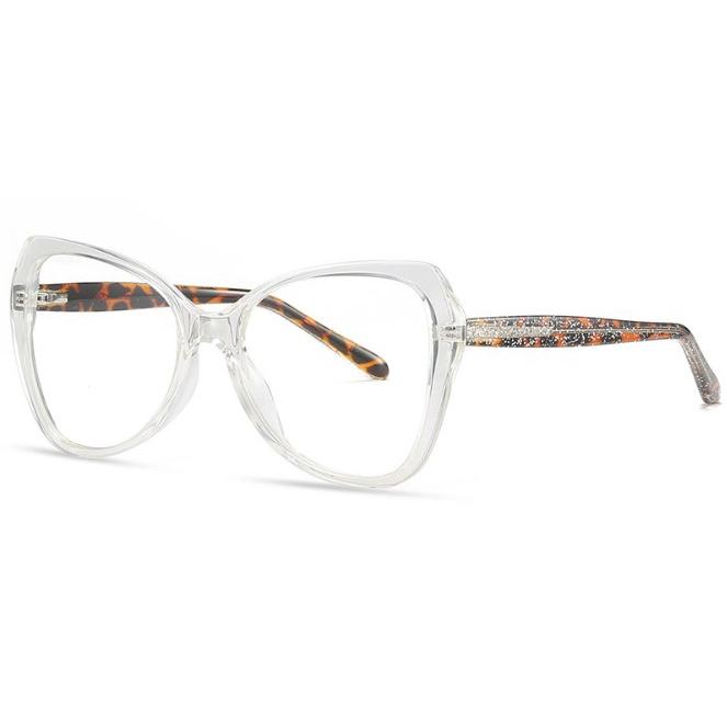 Classic Women's Anti-Blue Eyeglasses Fashion Shinning Street Fashion Optical Tr90 Eyewear Frame Ready to Ship