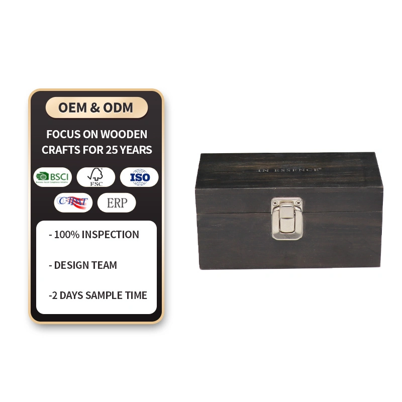 Essential Oil Wooden Storage Box Oil Case Organizer Container Aromatherapy