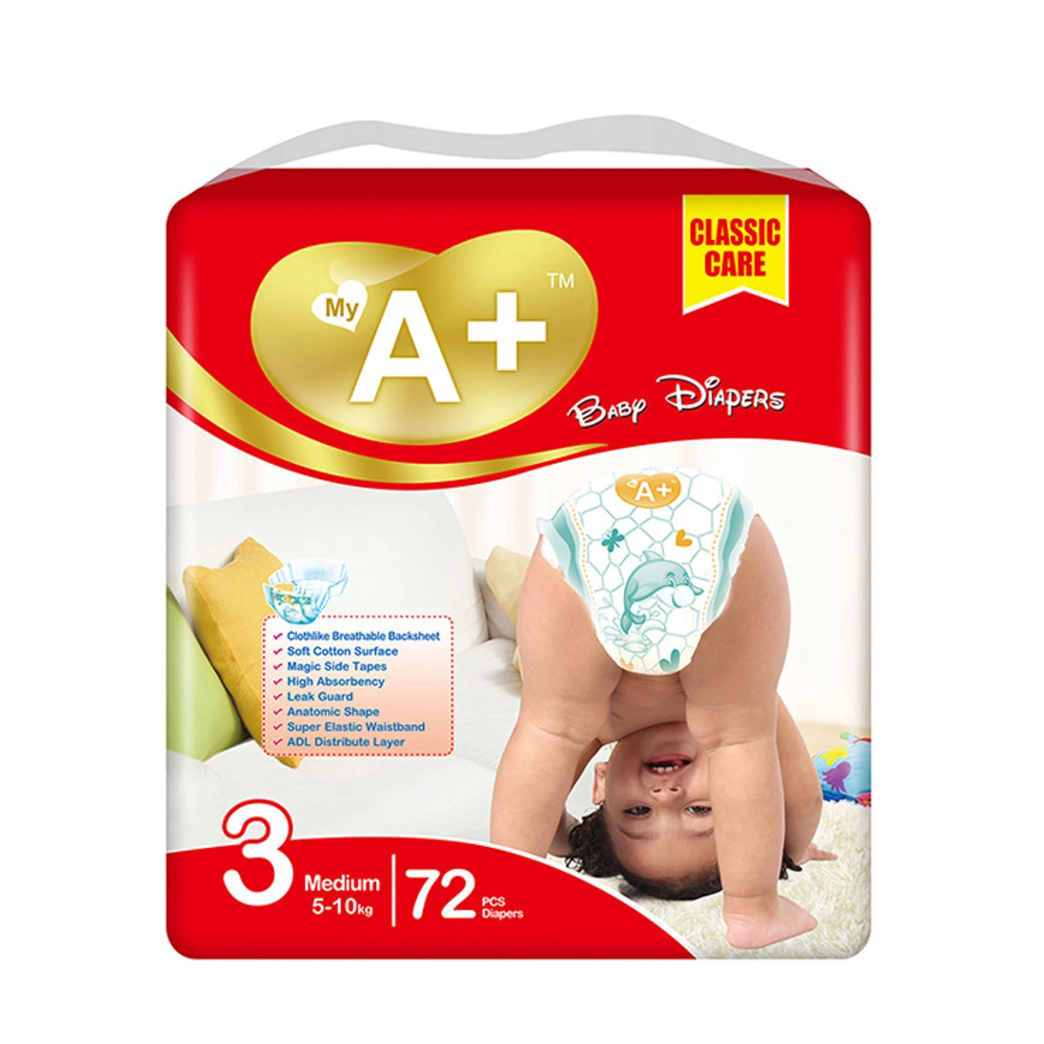 Китай Продукты/Поставщики Premium Quality Baby Care Baby Diaper Soft and Дышащие высокосорбционные детские подгузники
