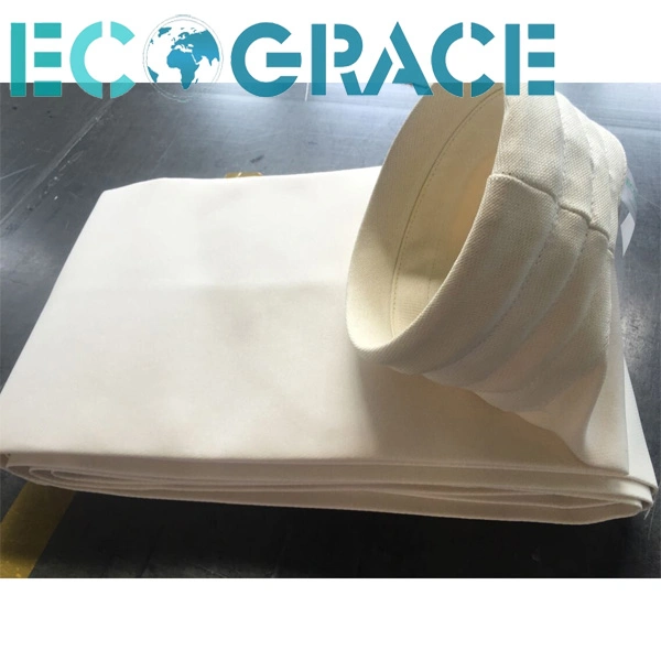 Heat Resistant Industrial Cement / Power Plant Fiberglass Filter with PTFE Coating