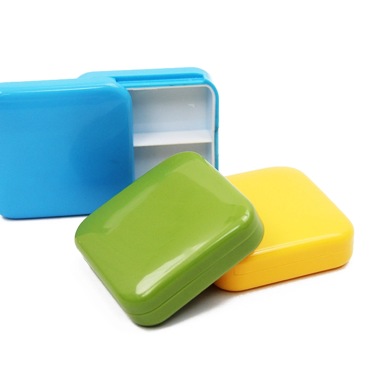 PP Custom Medical Square Shape Packaging Monthly Plastic Pill Box