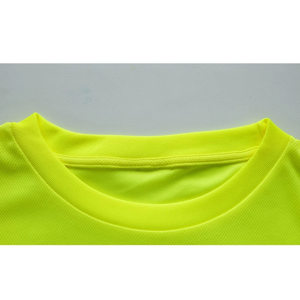 Sport Dry Fit Work Wear Shirts Hi Vis Safety Green Long Sleeve Shirt for Men