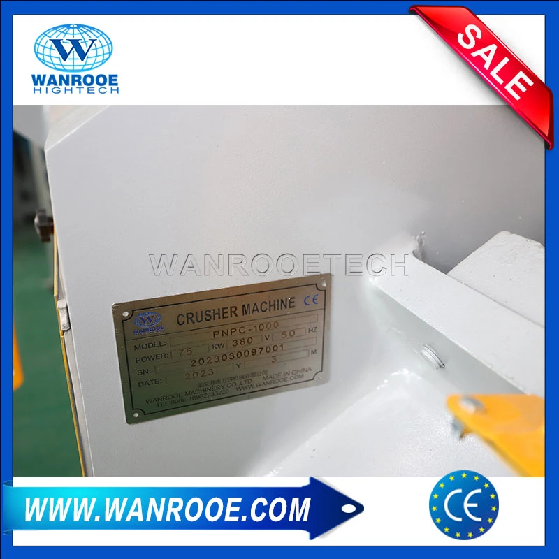 100-2000kg/H Plastic PVC Pipe Sheet Profile Recycling Crusher Machine