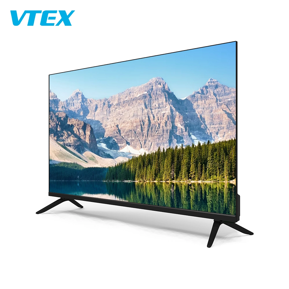 Precio barato nuevo bastidor Diseño Super Slim Analog DVB T2 S2 ISDB T TV sin cerco de 32 pulgadas de ATSC.