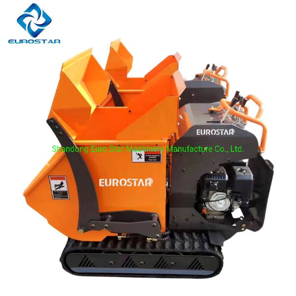 CE Certified EPA4 Engine Skid Steer Crawler Mini Track 500kgs Loading Dumper Truck Dumping Carrier Barrow Rubber Tracks Mini Loader Dump