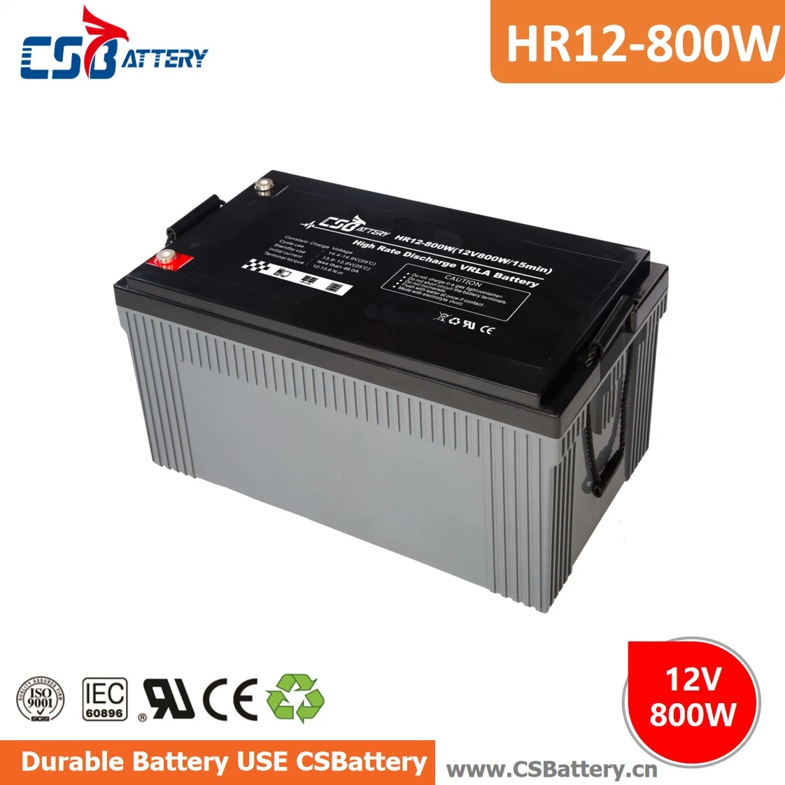 Csbattery 12V540W 3 años de garantía de la batería del inversor para Golf-Cart/Go-Kart/Centrifugal-Pumps/GPS y antirrobo