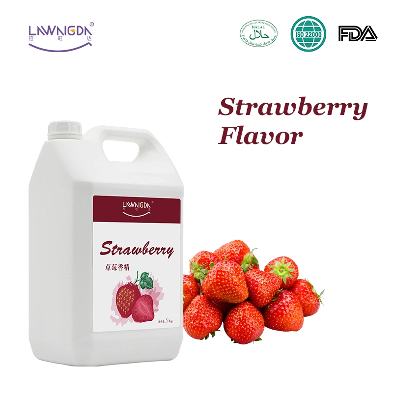 Arôme liquide de fraise avec une qualité garantie de résistance à haute température, de qualité alimentaire et d'essence de saveur Lawangda.