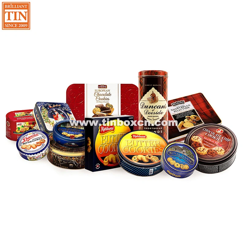 Embossed Oval Metal Chocolate Coffee Tin Box with Food Safe