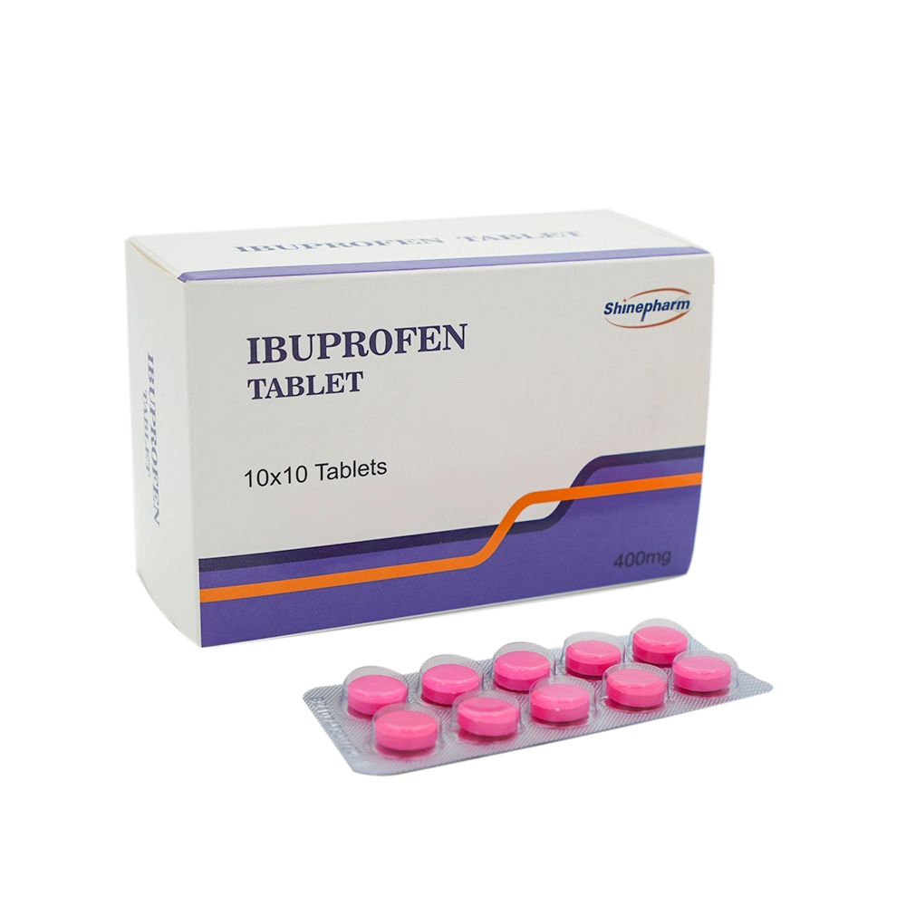 Ibuprofen Tablet 400mg for Antipyretic Analgesic and Anti-Inflammatory