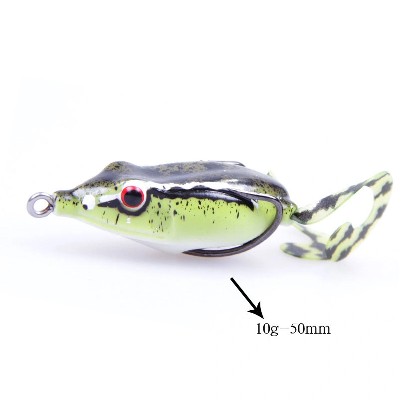 Frog Lure Ray Frog Topwater Fishing Crankbait Lures/Artificial Soft Bait 5. Cm Soft Tube Bait, Especially for Bass Snakehead,